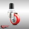 Service Caster 3 Inch 316SS Red Polyurethane Wheel Swivel 1-3/4 Inch Expanding Stem Caster SCC-SS316EX20S314-PPUB-RED-134 - alternate 4
